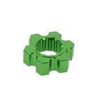 Atomik RC Alloy Hex Adaptor Green fits The Traxxas X-Maxx Replaces Traxxas Part 7756 RC Car & Truck Parts