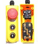 Controller with Emergency Stop Pendant Switch Control for Hoist (2 Ways Push Button Switch)