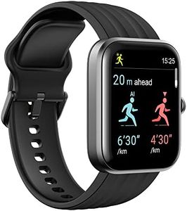 Ryze Evo Smart Watch with Alexa - 25 Built-in Sports Modes - Acitivty Trackers, Heart Rate, Blood Oxygen and Blood Pressure Monitor - Smart Watches for Men and Women, Black/Green