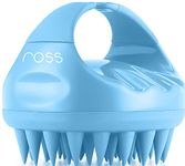 Ross Hair Scalp Manual Massager Shampoo Hair Brush with Soft Silicone Bristles for Anti Dandruff, Exfoliating Care, Blue