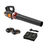 WORX WG584 40V (2.5Ah) Power Share Turbine Blower, 430 CFM, 2 Batteries and Dual Charger Included