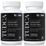 1200mg TUDCA Supplement | 120 Capsules | Tauroursodeoxycholic Acid - TUDCA Bile Salts for Liver and Digestion, Non-Animal Formula