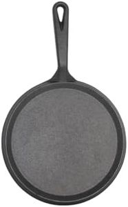 IMUSA 9.5" Pre-Seasoned Cast Iron Round Pan Pizza Comal