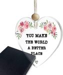 Friendship Gifts for Women Friends, Thank You Gifts for Friends, Inspirational Encouraging Ornament Acrylic Hanging Plaque Keepsake Birthday