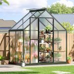 SYLVIERA 4x6FT Outdoor Greenhouse, 