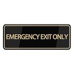 Emergency Exit Only Sign For House 