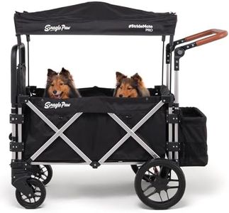 Snagle Paw StrideMate PRO – Dog Strollers for Large Dogs with Ramp – Heavy‑Duty 220 lb Capacity Large Dog Stroller Wagon for Senior, Injured & Disabled Pets, Fits 2 Dogs, Outdoor Adventures & Recovery