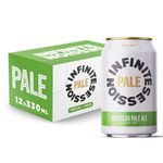 Infinite Session Pale - Alcohol-Free Beer, Award-winning Pale Ale, Full Bodied, Low Calorie, Zero Sugar, Gluten-Free, Brewed in the UK, 12 x 330ml cans