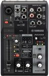 Yamaha AG03MK2 Black 6-Channel Live Streaming Loopback Mixer/USB Interface with Steinberg Software Suite