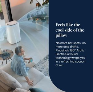 De'Longhi Pinguino Silent Portable Air Conditioner, 9,800 BTU, 3-in-1, Window Kit, White