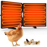 Keltne Foldable Chicken Coop Heater for Winter, 240W Waterproof Safe Chicken Heater for Coop, Radiant Heat Chicks Coop Heater with 2 Heating Panel for Inside and Outdoor Pet, 22.5'' X 11.2''