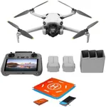 DJI Mini 4 Pro Fly More Combo Plus with DJI RC 2 (Screen Remote Controller), Folding Mini-Drone with 4K HDR Video Camera for Adults, 2 Extra Intelligent Flight Batteries Plus for 45-Min Flight Time