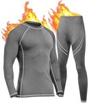 YESURPRISE Long Johns Thermal Underwear for Men Skiing Winter Warm Hunting Gear Fleece Lined Sweat Quick Drying Base Layer Set Top