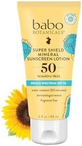 Babo Botanicals Sheer Mineral Sunscreen Lotion SPF 50 - Natural Zinc Oxide - Extra Sensitive Skin - Lightweight - Water Resistant - Fragrance-Free - EWG Verified- Sheer application