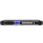 Depusheng 10 Outlet Power Conditioner 10 Amp 2000w Audio Digital Power Sequencer Rack Mount With Precise Real-Time Voltage Display Suitable For Home KTV Classroom Stage Studio - Black(D228)