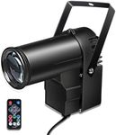 Disco Ball Light, Spotlight for Disco Ball, Pin Light for Mirror Ball Spotlight Stage Light, Dj Disco Spotlight, 4 Color 12W Led Pinspot Light with Remote