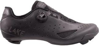 Lake Cx177 Wide Cycling Shoe - Men's Black/Black Reflective, 48.0