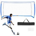 YHANEC Portable Football Goal, 12x6 ft Football Goal, Backyard Full Size Football Goal, Quick Install Football Net for Youth and Adults, 1 Goal + 1 Carrying Bag