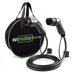 EV/Electric Vehicle Charging Cable | Type 1 to Type 2 | 32 Amp(7.2kW) | 5 Meter | Free Carry Case | Outlander, Nissan Leaf 2012-2017 |