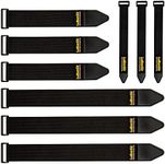 LuBanSir Cinch Straps, Assorted 9 Pack（9“/12”/18“） Super-Stretch Storage Straps Fit House, Garage, Workshop, Boat, Car Organization