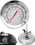 HomeTools.eu Temperature-Resistant Analogue BBQ Grill Cooking Thermometer Upgrade for BBQ Grill Pots Roasting Oven 10 °C - 350 °C