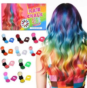 Hair Chalk for Girls, 10 Colors Temporary Hair Color Makeup For Sport Events Halloween Christmas Birthday Cosplay Festivals Hair DIY Party