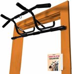 DMoose Pull Up Bar for Doorway - Max Weight Capacity 250 LBs, Mountable Door Frame Bar with heavy-duty construction, Chin Up Bar for Strength Training Home Fitness Equipment with Installation Guide (Black)