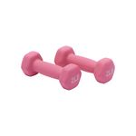 Amazon Basics 2 Pounds Neoprene Dumbbells Weights - Set of 2, Pink