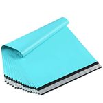 UCGOU Poly Mailers 12x15.5 Inch Teal 100 Pack Medium Shipping Bags #5 Strong Thick Mailing Envelopes Self Sealing Adhesive Waterproof and Tear Proof Boutique Packaging Postal for Clothing