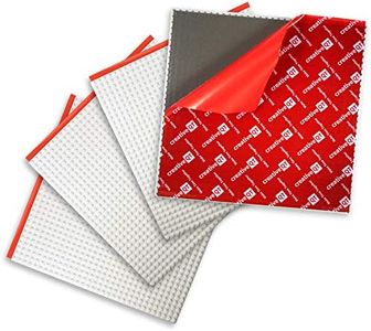 Creative QT MakerBase, White, 4 Pack, 10”x10” Peel-and-Stick Toy Building Blocks Stackable Baseplates, Bases for Play Tables, Walls, & More, Compatible with All Major Brick Brands - Baseplate Toy Pack