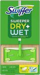 Swiffer Sweeper Dry + Wet sweeping Kit (1 Sweeper, 14 Dry Cloths, 6 Wet Cloths)