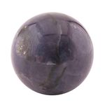 Healing Crystals India Natural Gemstone and Crystals Sphere, Crystal Decor Wicca Supplies Healing Stones, Healing Aura Stones and Crystals Polished Ball (50 MM - 60 MM, Iolite)