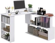 HOMCOM L Shaped Desk, Corner Comput