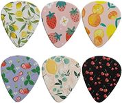 Jeiento Cute Guitar Picks 6 Pack Guitar Plectrums for Guitar Electric Acoustic Mandolin Bass,Medium 0.96mm