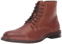 Steve Madden Men's Hodge Combat Boot, Tan Leather, 9.5 UK