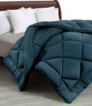 Cloth Fusion 200 GSM Microfiber Comforter Set Single Size, Soft & Warm Quilt for Winter, AC Comforter, Blanket Single Bed, Rajai, Lightweight Duvet (60x90 inch, Sea Blue)