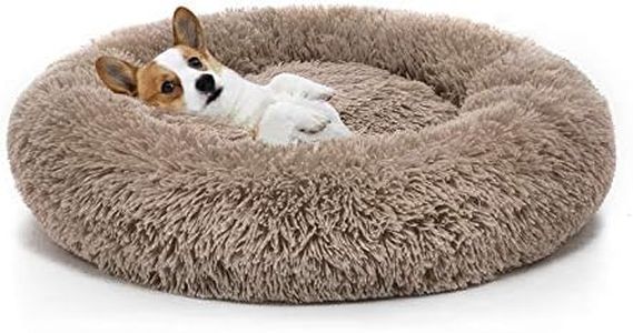 perpets Orthopedic Dog Bed Comfortable Donut Cuddler Round Dog Bed Ultra Soft Washable Dog and Cat Cushion Bed (Style 6)