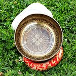 10.5 Inch Double Carving Handmade Tibetan Singing Bowl