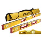 Stabila Classic 196 3 Level Set includes 48"/24"/25100 Torpedo and 30015 Case