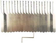 TPM Go 20pcs Lock Pick Rake,Beginner Rake Lock Pick Set