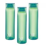 Cello H2O Plastic Bottle , 1 litre, Set of 3, Colour May Vary, Multicolour