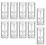 Minsily 10 PCS 30ml Round Empty Deodorant Containers Twist Up Filling Stick 1 Oz Deodorant Container Clear Lip Balm Tubes Refillable Deodorant Bottles DIY Make Own Deodorant Lipstick Crayon Chapstick,