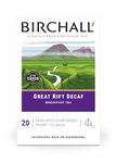 Birchall Tea | Great Rift Decaf | Black Tea | 1 Pack of 20 Enveloped Plant-Based Prism Tea Bags