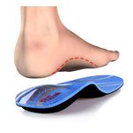 PCSsole High Arch Support Shoe Insert Orthotics Insole,Insoles for Plantar Fasciitis,Flat Feet,Pronation,Heel Pain,Feet Pain-Arch Supports Insoles for Men and Women, Blue, Men(7.5-8) 27cm