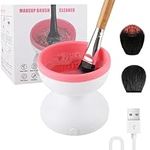 DaizySight Electric Makeup Brush Cleaner Machine, Quick Cleaning Make Up Brush Washing Tool, Fast Spin and Clean in Seconds - White