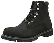 Timberland Men's 6 Inch Basic Alburn Waterproof Lace-up Boots, Black Nubuck, 10 UK