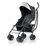 Ingenuity 3Dlite Convenience Stroller, Jet Black – Lightweight Stroller with Aluminum Frame, Large Seat Area, 4 Position Recline, Extra Large Storage Basket – Infant Stroller for Travel and More