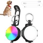 [2Pack] 4 Modes Dog Lights for Night Walking, IP68 Waterproof Dog Light, High Capacity Rechargeable Dog Collar Lights for Night Time Clip On, Small and Light Safety Dog Collar Lights