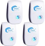 Ultrasonic Pest Repeller, 4 Pack Electronic Plug-in Insect Repeller and Rat Repellent, Ultrasonic Pest Repeller Indoor Pest Control for Insect, Mosquitos, Flies, Roaches, Rats, Spiders