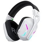 WESEARY 7.1 Wireless Gaming Headsets for PS5, PS4, PC, Switch, Mac, Stereo Bluetooth Gaming Headphones with 50mm Drivers, 2.4GHz USB Gamer Headphones with Crystal-Clear Mic, 50Hr Battery, Cool RGB